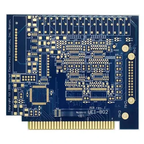 Placa de circuito de dedo dourado lacrado